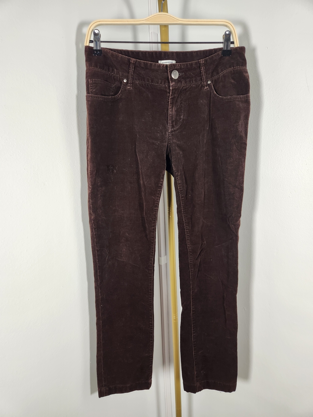 Banana Republic Chocolate Brown Straight Leg Corduroy Pants